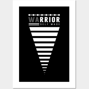 Warrior - BlackWhite Posters and Art